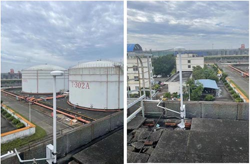 油氣碼頭提供雷電預警系統