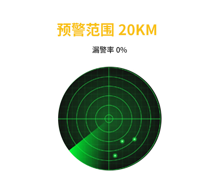 黃山風景區雷電預警系統預警范圍20KM
